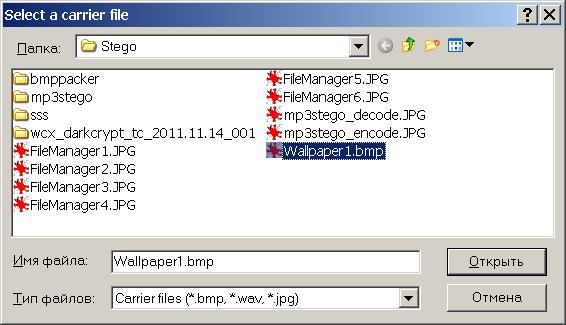 Steganos File Manager